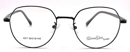 GiovaLini 1077 METAL SERIES COL. 1 BLACK  50-18-143