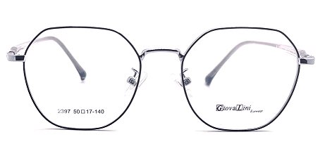 GiovaLini 2397 METAL SERIES COL. 3 BLACK/SILVER/TRASPARENT 50-17-140