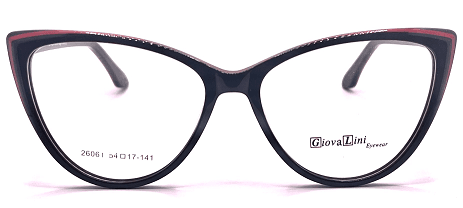 GiovaLini 26061 COL. C3 BLACK/RED LINE  54-17-141